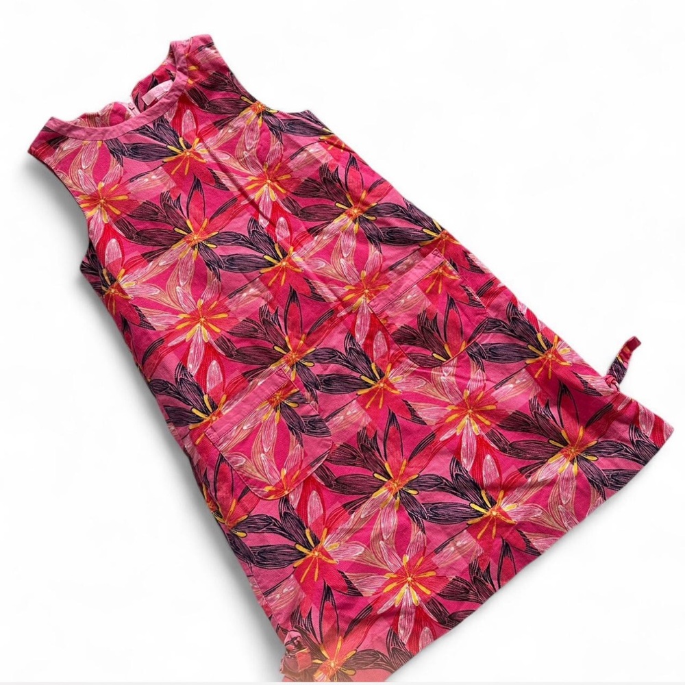 LILY PULITZER SLEEVELESS SHIFT DRESS IN PINK FLORAL PATTERN